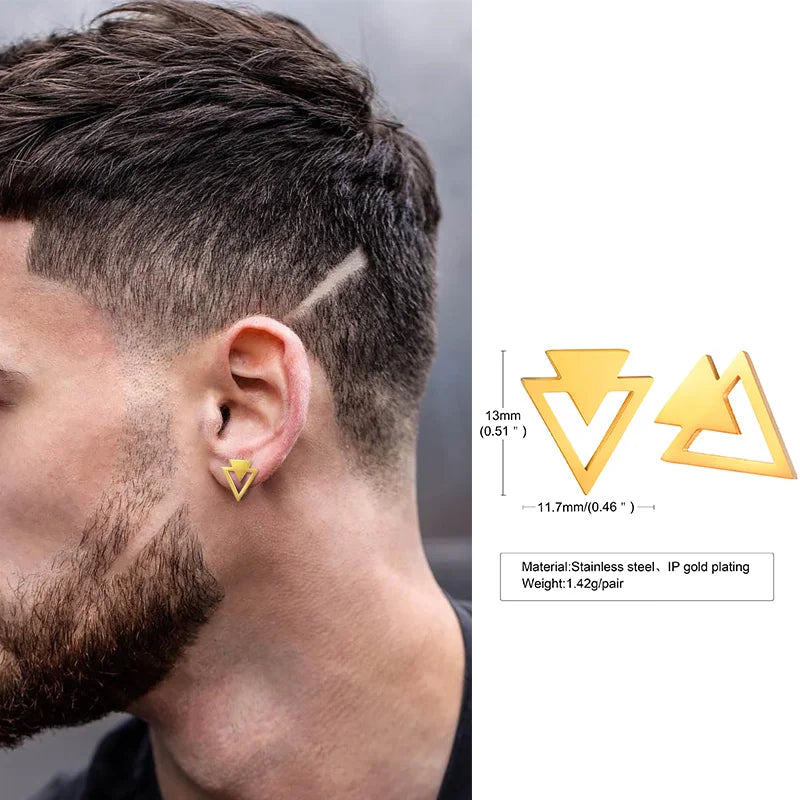 VAV Stainless Steel Tiny Minimalist Studs for Men & Women