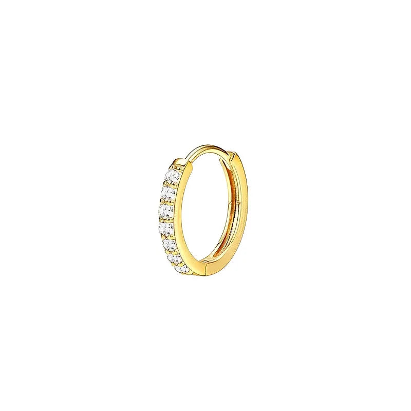 VAV 1pc Stainless Steel Earrings for Women Dainty Flat Back Earrings