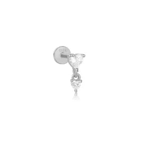 VAV 1PC 925 Sterling Silver Stud Earring For Women