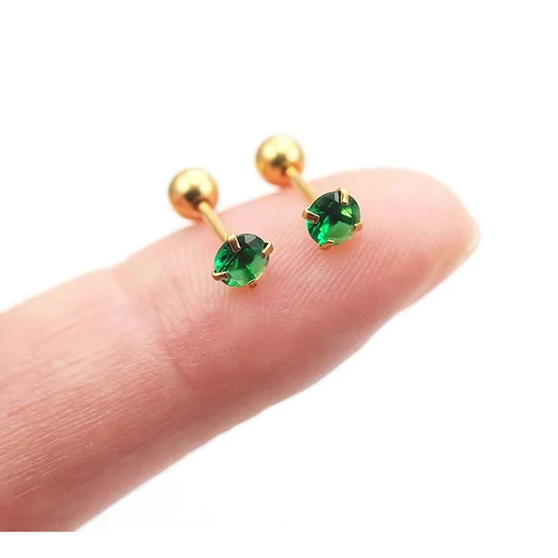 VAV 6pcs/Set Stainless Steel & Earrings For Women