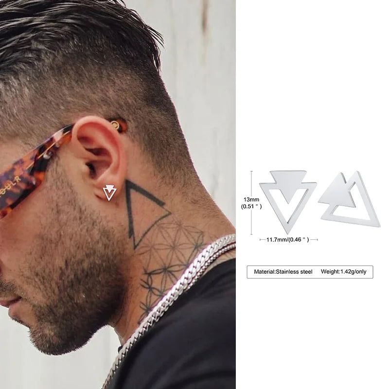 VAV Stainless Steel Tiny Minimalist Studs for Men & Women