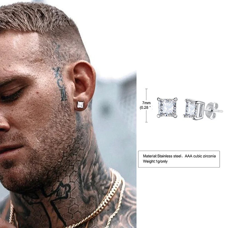 VAV Stainless Steel Tiny Minimalist Studs for Men & Women