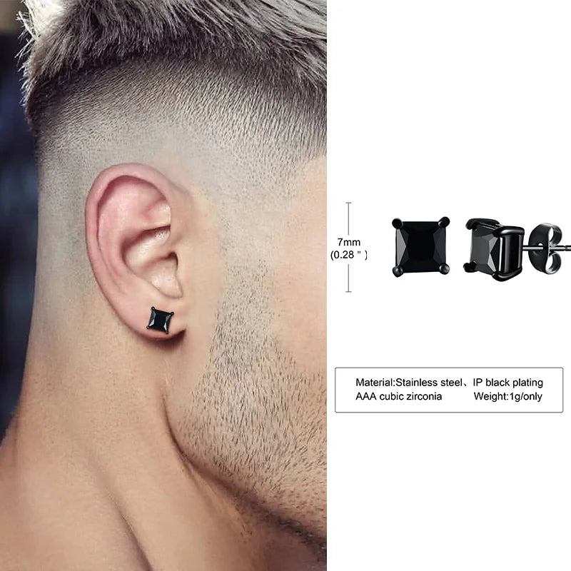 VAV Stainless Steel Tiny Minimalist Studs for Men & Women