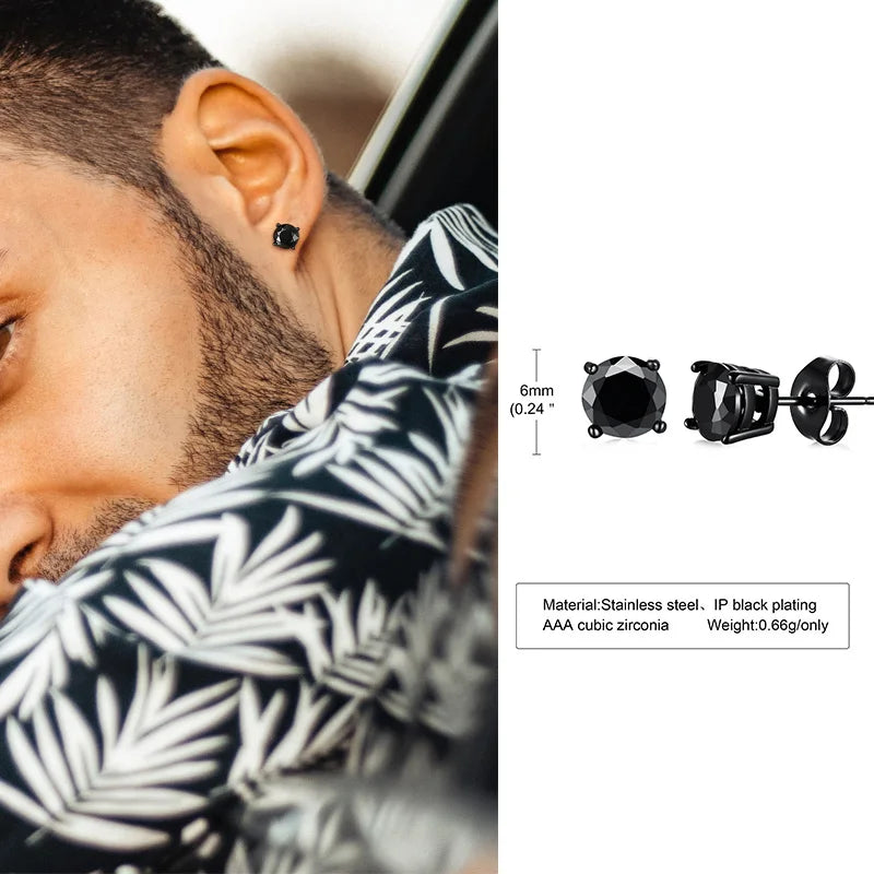VAV Stainless Steel Tiny Minimalist Studs for Men & Women