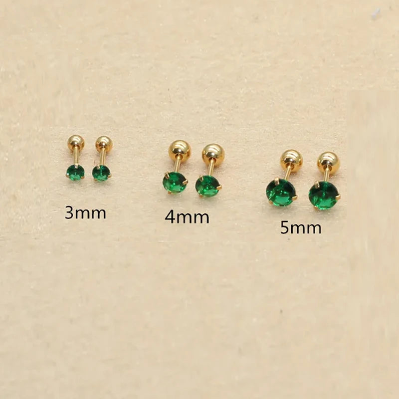 VAV 6pcs/Set Stainless Steel & Earrings For Women
