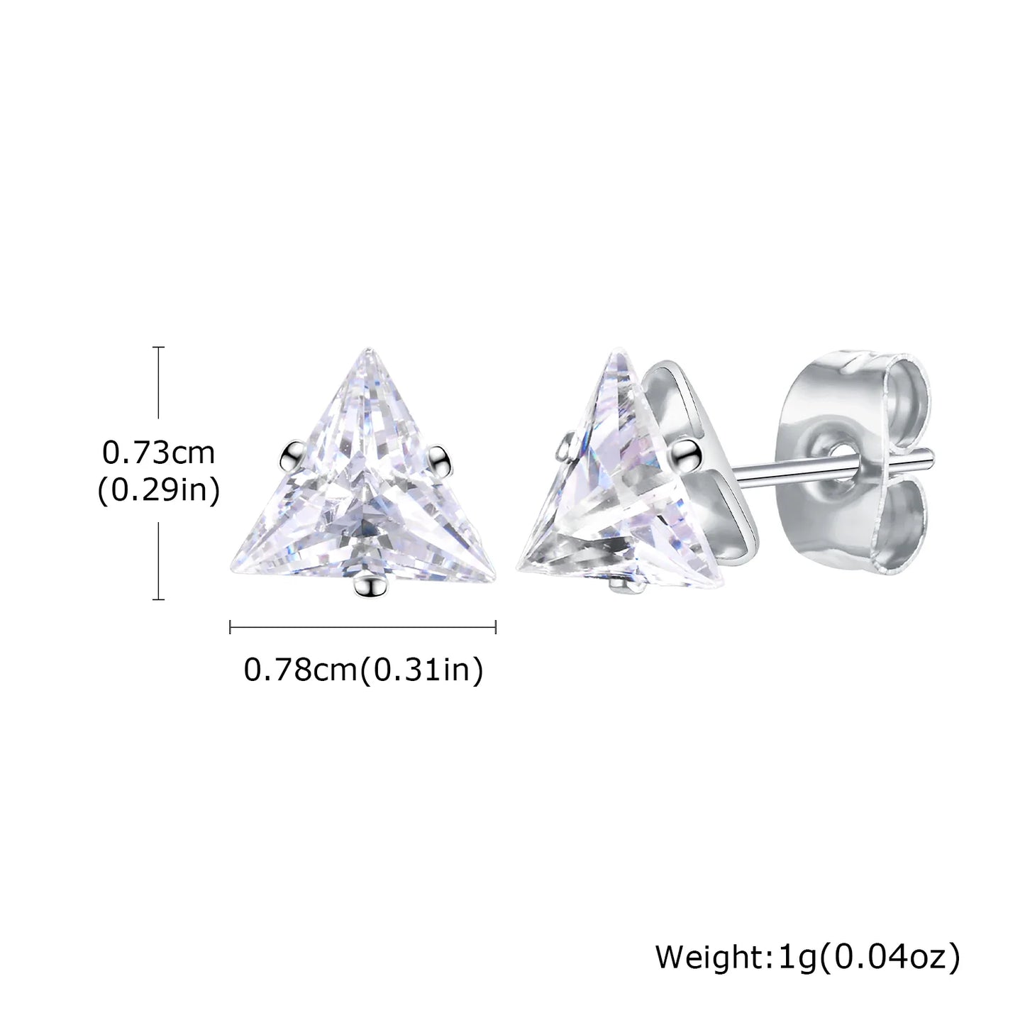 VAV Stainless Steel Tiny Minimalist Studs for Men & Women