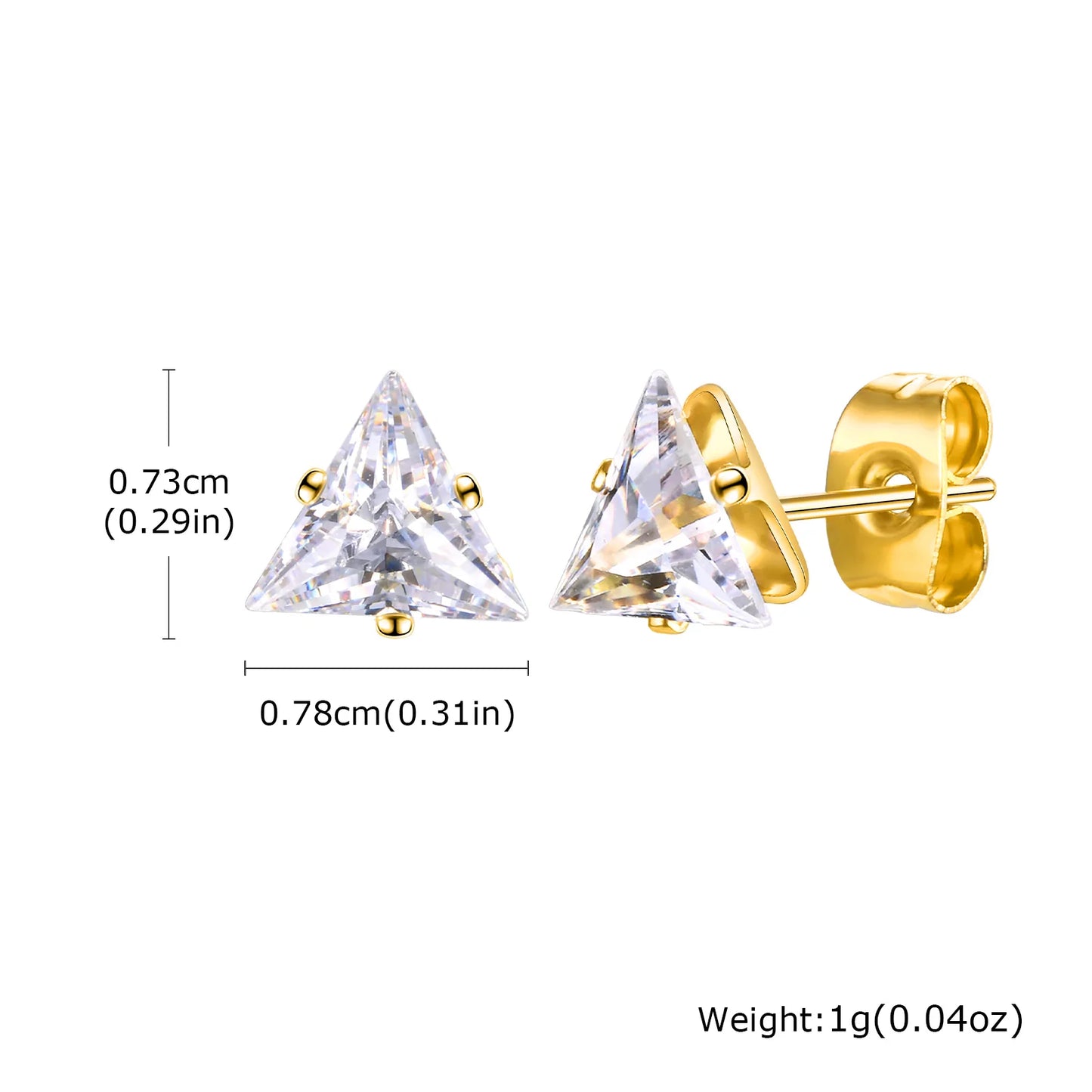 VAV Stainless Steel Tiny Minimalist Studs for Men & Women