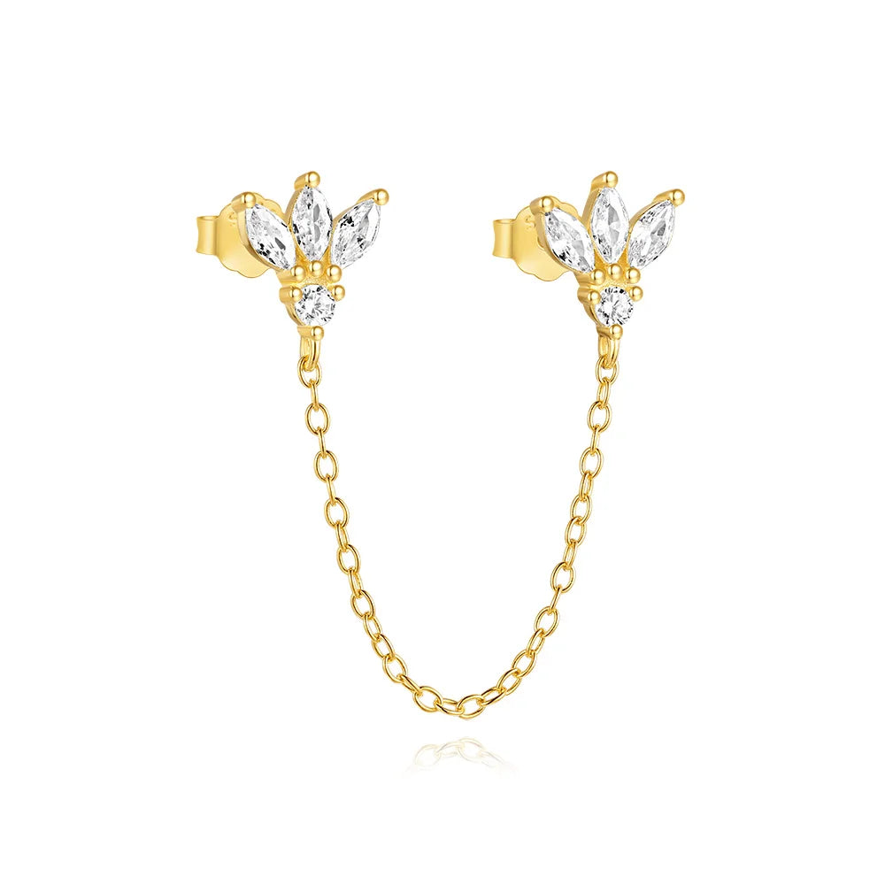 VAV 1PC 925 Sterling Silver Stud Earring For Women