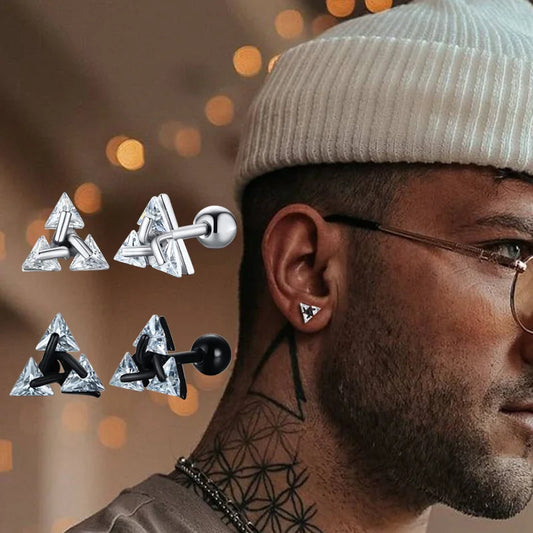 VAV Stainless Steel Tiny Minimalist Studs for Men & Women