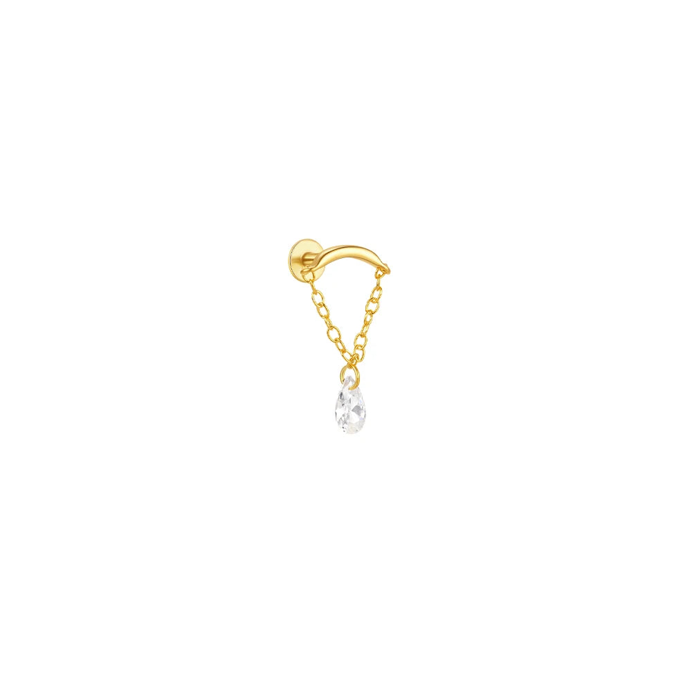 VAV 1PC 925 Sterling Silver Stud Earring For Women